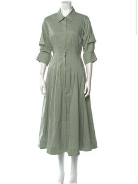 Simkhai sage green shirt dress medium